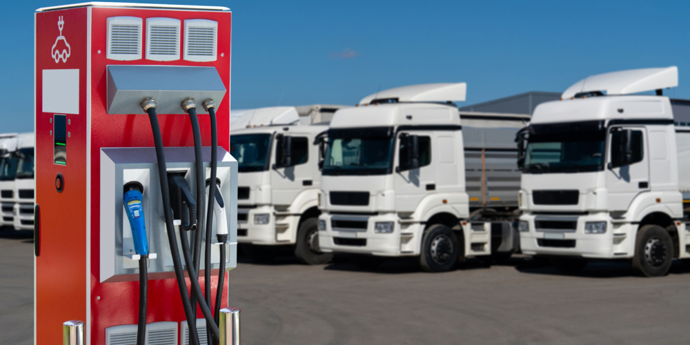 Elektrische truck – Elektrisch – zero-emissie – groen – duurzaam – laden – laadpaal