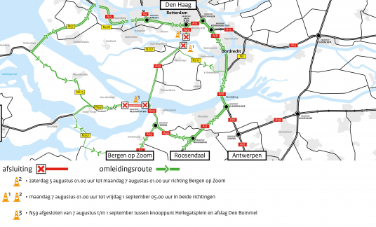 Omleidingenkaart Heinenoordtunnel_afsluiting_Augustus_WEB