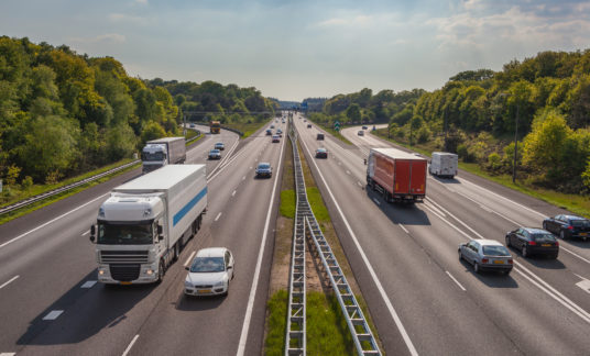 Evening Traffic on the A12 Motorway